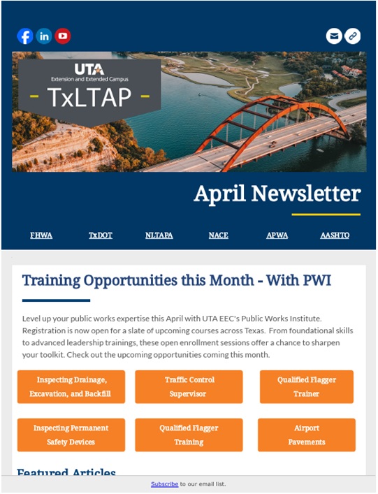 LTAP April 2026 Newsletter
