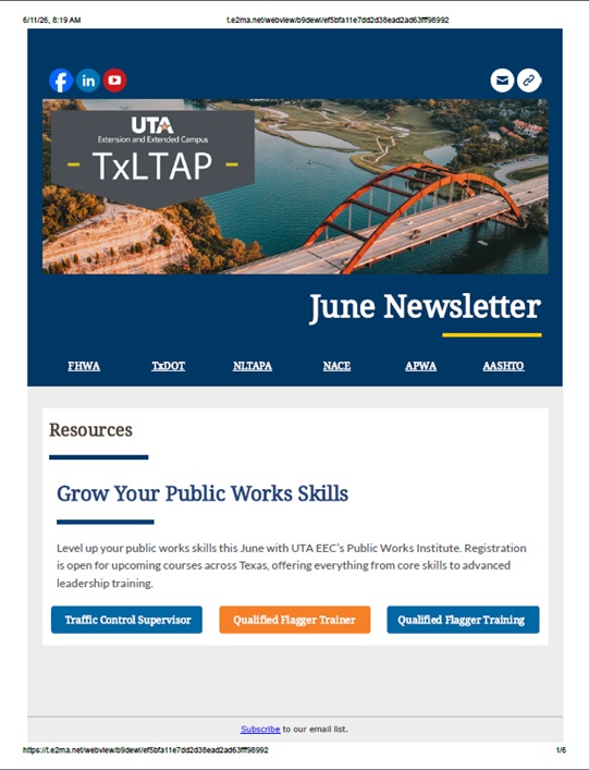 LTAP June 2026 Newsletter